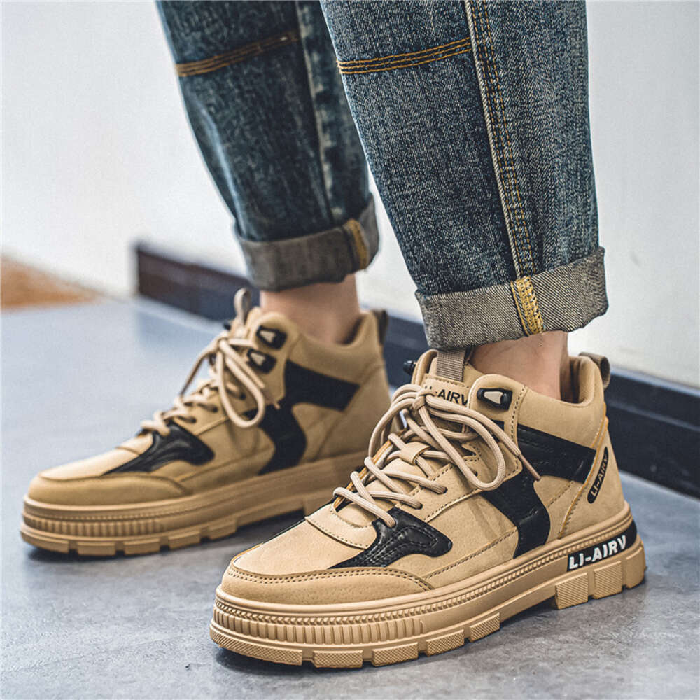 237 Autumn Leather Mid Top Martin Men's Shoes at Special Offer Store