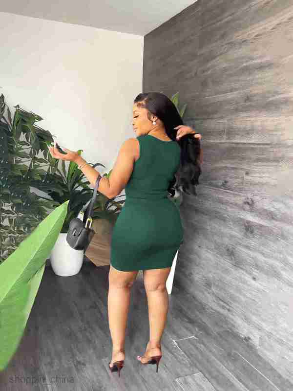 Two Piece Dress Sets Women's Fashion and Elegance Minimalist Wind Pit Skirt Set Two Piece