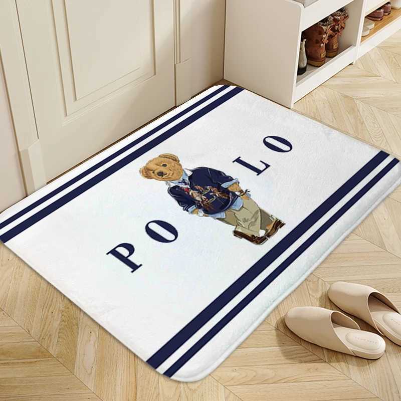 Carpets Bathroom Rug A-Polo Bears Aesthetic Carpet Living Room Floor Carpets Useful Things for Home Decorations Foot Mat Kitchen MatL406