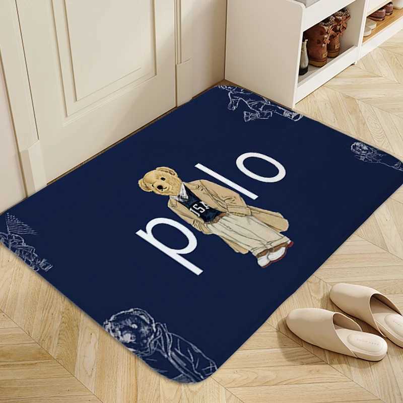 Carpets Bathroom Rug A-Polo Bears Aesthetic Carpet Living Room Floor Carpets Useful Things for Home Decorations Foot Mat Kitchen MatL406