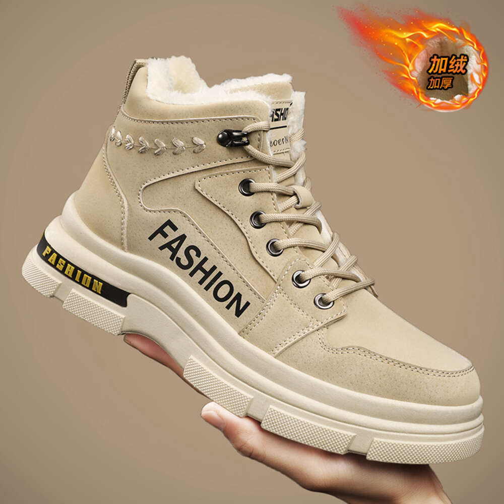 183 Special offer store autumn and winter men's shoes, mid top Martin boots, snow boots