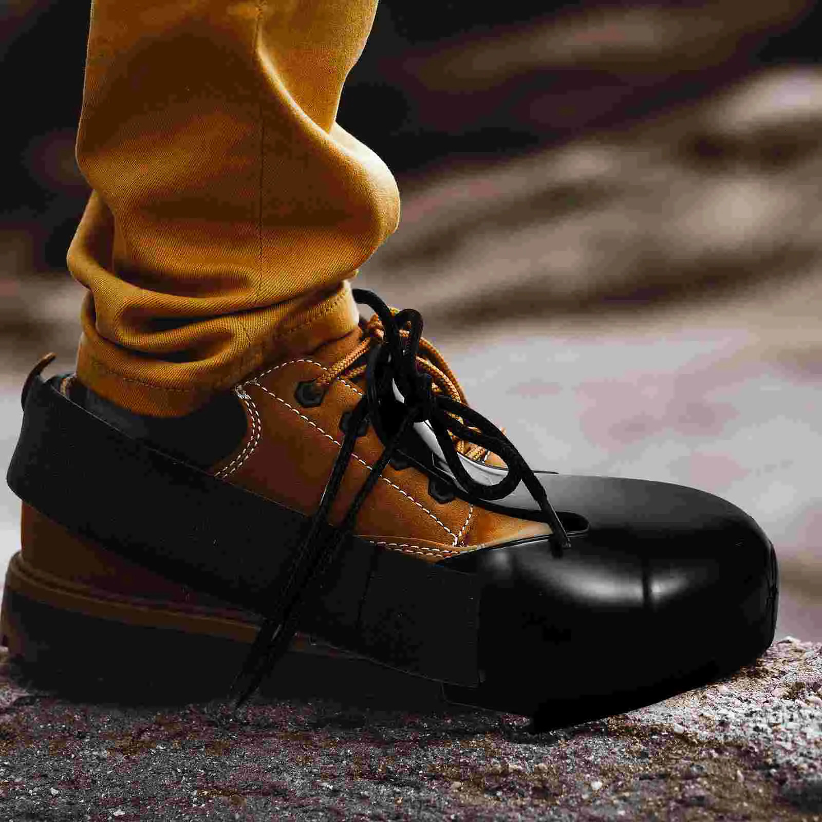 Non-slip Anti-smash Safety Shoe Covers Work Shoes Tip Pvc Steel Toe Caps for 240613