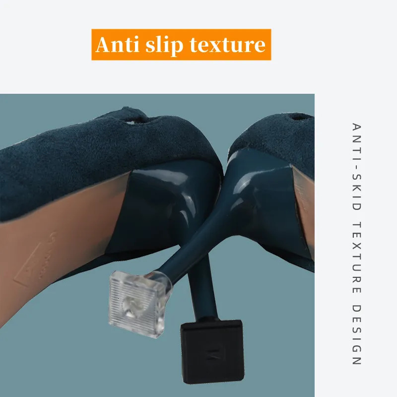 Heel Protector Cover For High Heel Women Mute Shock Absorbing Increased Anti Slip Wear Resistant Heel Cover Shoe Accessories 240613