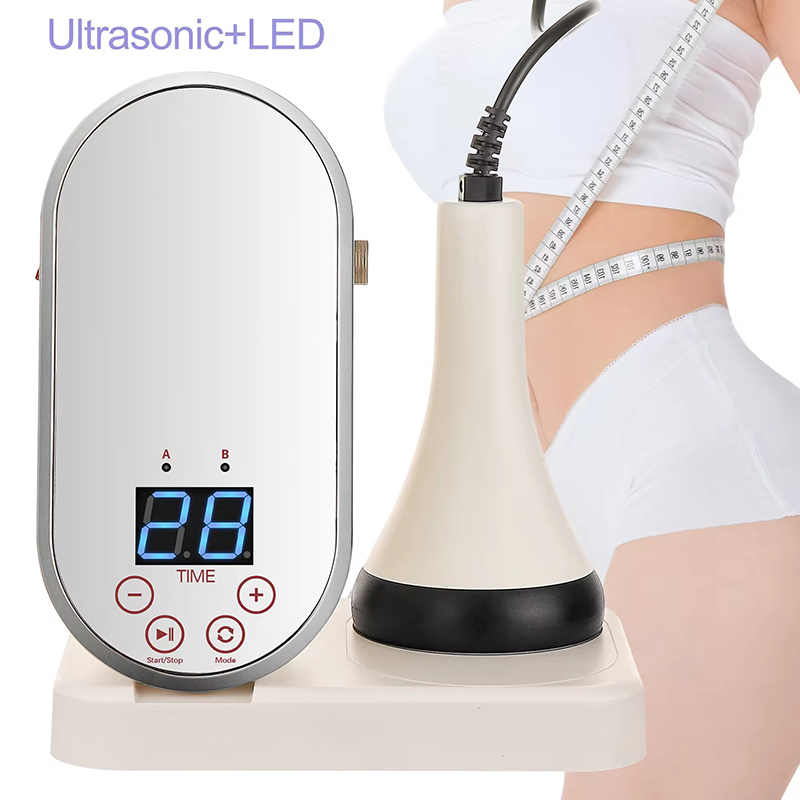 40K Cavitation Machine 40KHz Ultrasonic Anti Cellulite Body Slimming Beauty Device Leg Arm Waist Fat Reduce Body Shaping Lipo Cavi System Machine LED 
