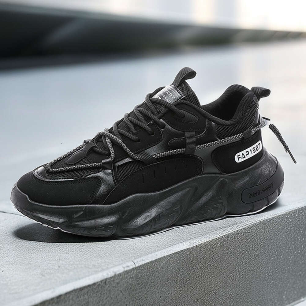 Fiess Walking Outdoor Comfortable Breathable Men's Casual Sports Chunky Shoes for Men