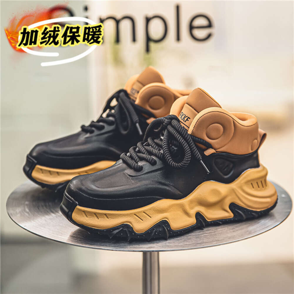 193 Special offer store autumn winter leather men's boots and cotton shoes