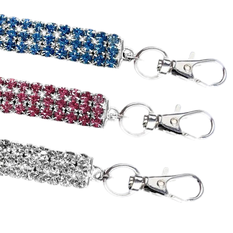 Rhie Dog Crystal Cat Collar, Puppy Chihuahua Necklace For Small Medium Large Dogs, Dia Pet Jewelry Accessories, Durable Leather