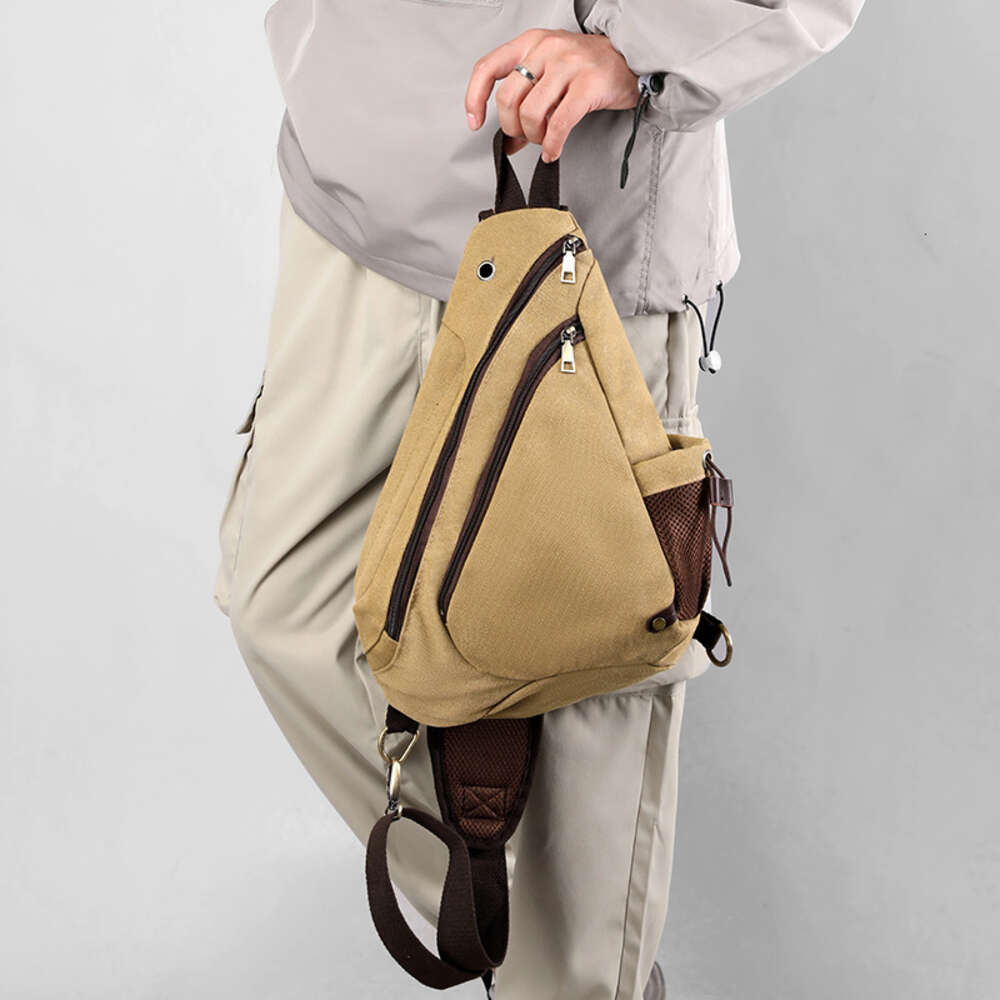 style Functional crossbody for men's fashion label single shoulder bag, multifunctional cycling backpack, large capacity canvas bag H6.13#35 ddmy