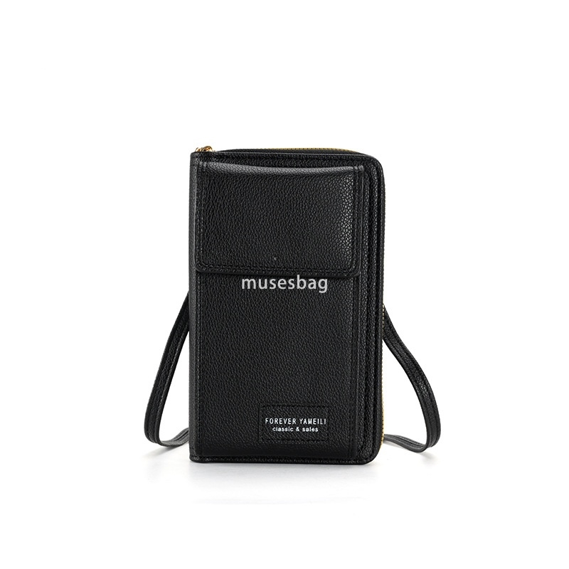 Designer Women High Quality Fashionable New Practical Mobile Wallet Classic Retro Multi functional Shoulder Bag PU Leather Crossbody Bag