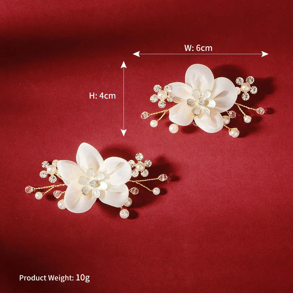 High heeled shoes accessories butterfly shoe flower removable pearl shoes accessories decorative buckle shoe flower 240613