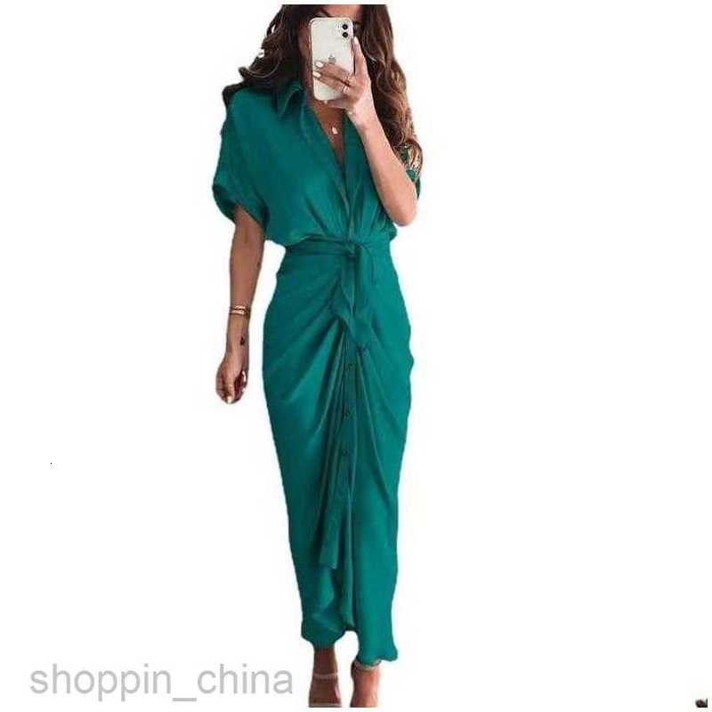 Casual Dresses Women Shirt Designer Commuting Plus Size S3Xl Long Dress Fashion Forged Face Clothing Drop Delivery Apparel Wom S02