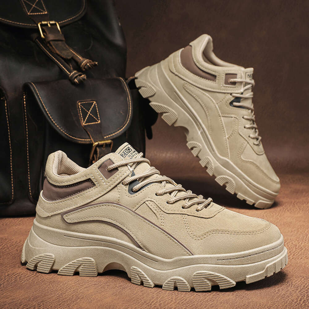 New Men's Outdoor Leisure Shoes Wear-Resistant Anti-Slip Hiking Boots for Sports Enthusiasts