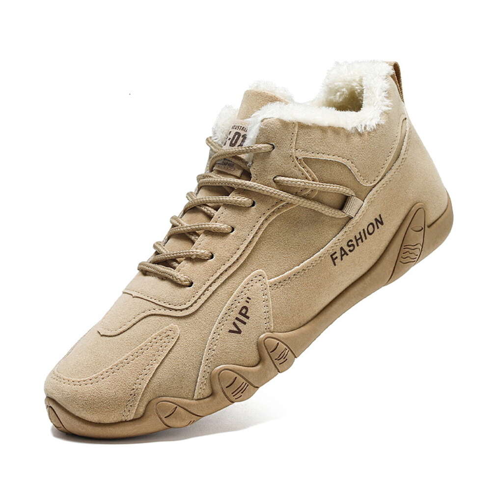 Hot Selling Men's Outdoor Hiking Boots New Winter Plush Casual Sports Shoes