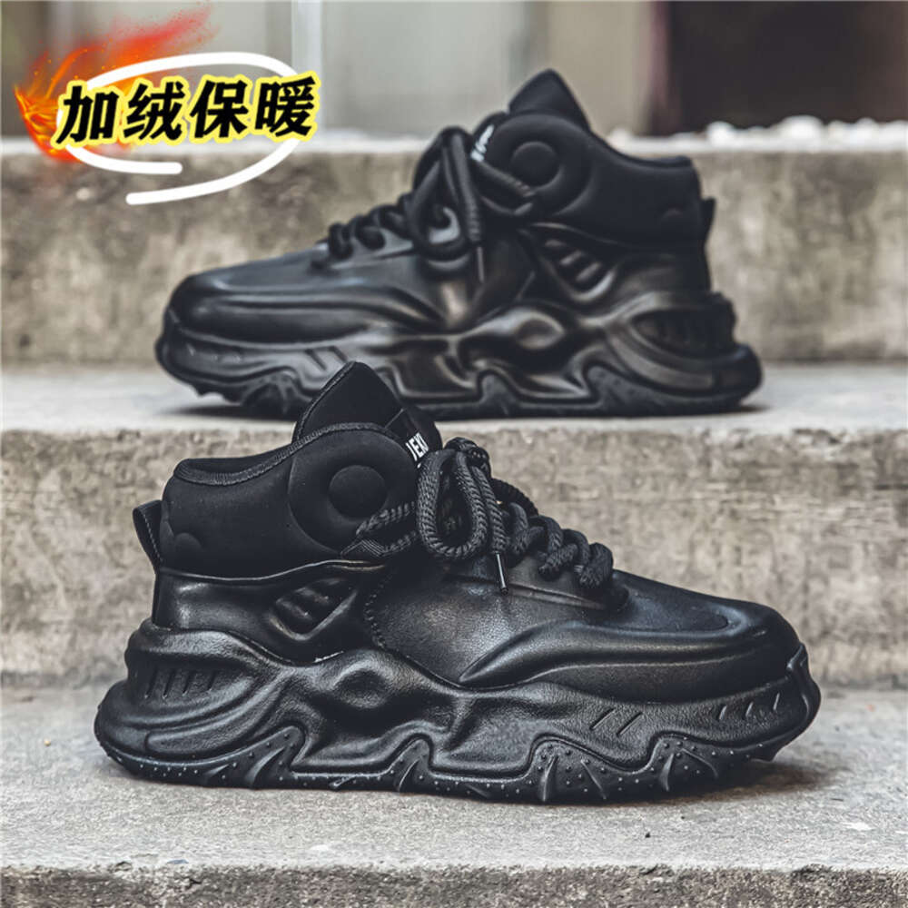 193 Special offer store autumn winter leather men's boots and cotton shoes