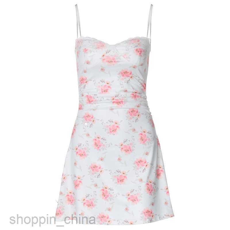 Basic Casual Women Dresses style new fresh and sweet patchwork lace beach style floral dress for woman