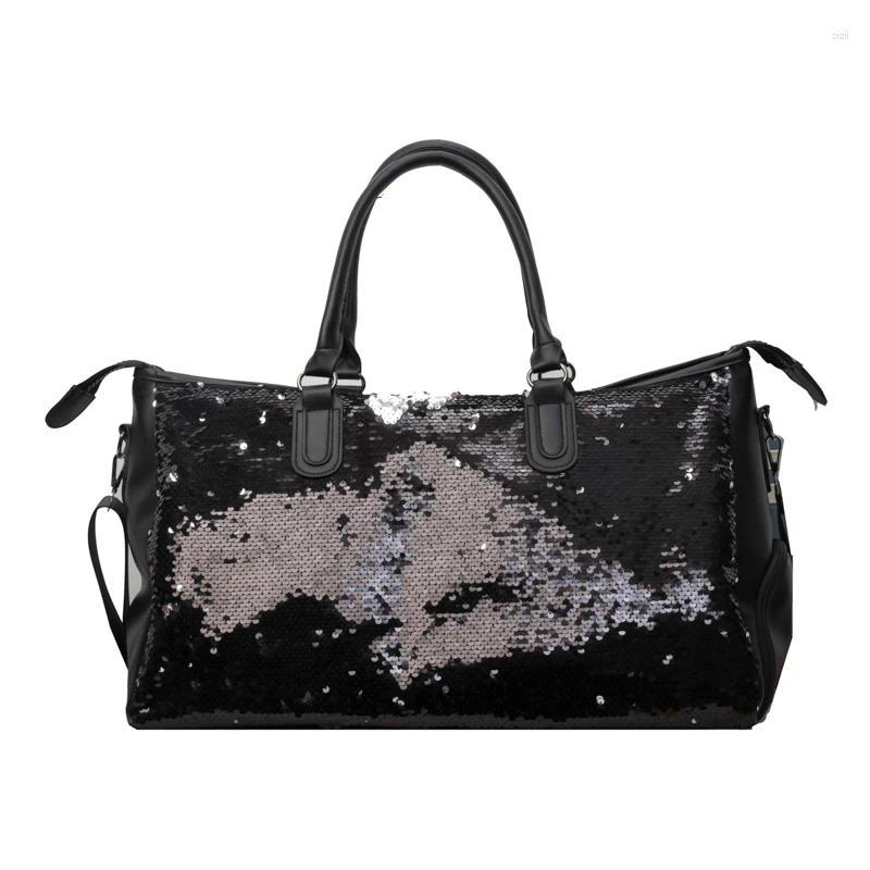 Duffel Bags Large Size Travel Bag Designer Duffle Tote For Women And Men Sequin Solid Fiess Bolsas De Vie
