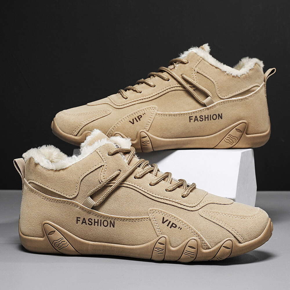 Hot Selling Men's Outdoor Hiking Boots New Winter Plush Casual Sports Shoes