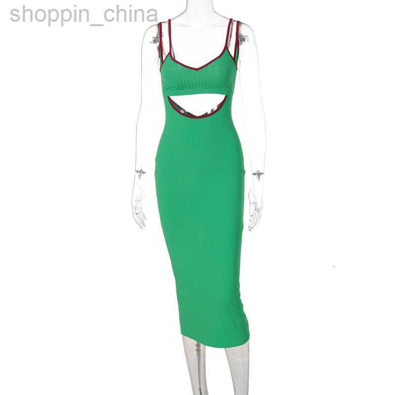 Basic Casual Dresses summer new split hollow suspender backless dress for women