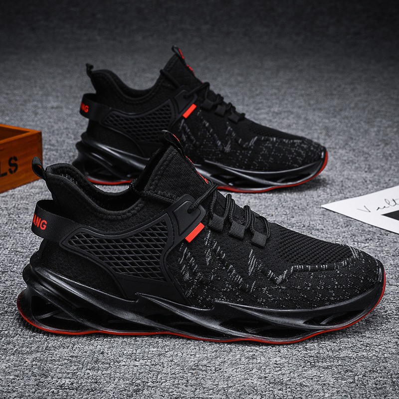 Sneakers Casual Black Grey Sports Shoes Comfortable Trainers Men Breathable Sneaker