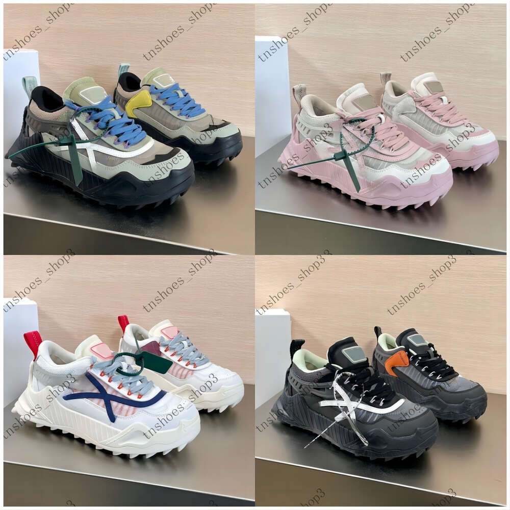 off odsy 1000 black white light blue grey leather casual shoes off designer shoe decorated breathable Arrow comfortable Rubber designer casual shoes mens shoes