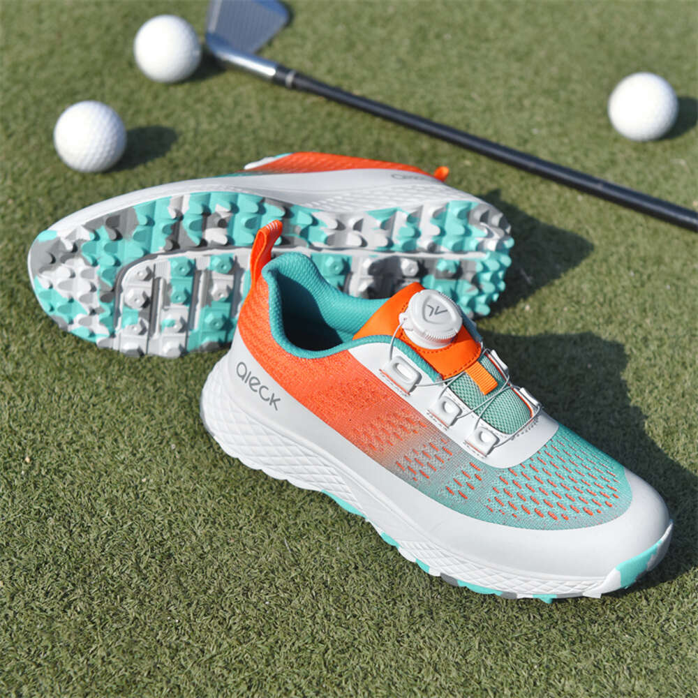New Anti-Slip Wear-Resistant Breathable Mesh Surface Golf Shoes for Outdoor Training Walking Style