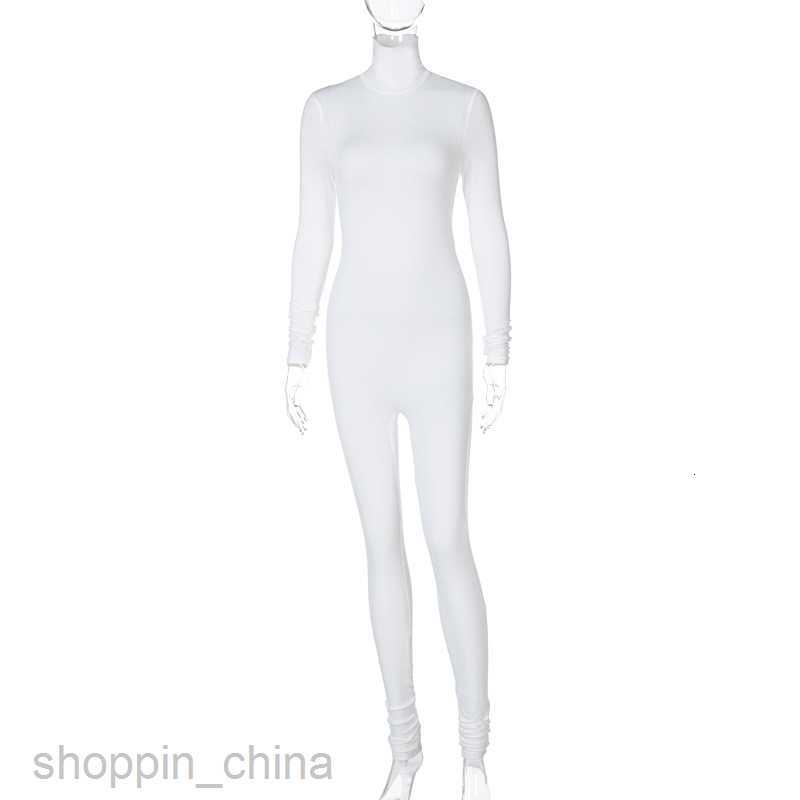 Women's Jumpsuits Rompers Women's autumn and winter new solid tight sports body-building jumpsuit children