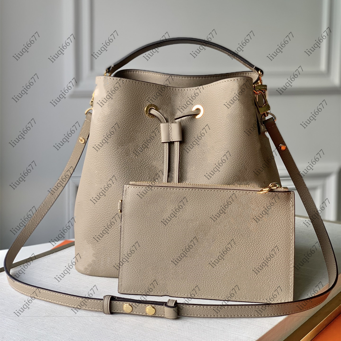 10A Quality Designer bag Women Genuine Leather NEONOE MM bucket bag Shoulder bags Embossing totes Handbag Crossbody Bag Handbags Tote bag Wallets with Original Box