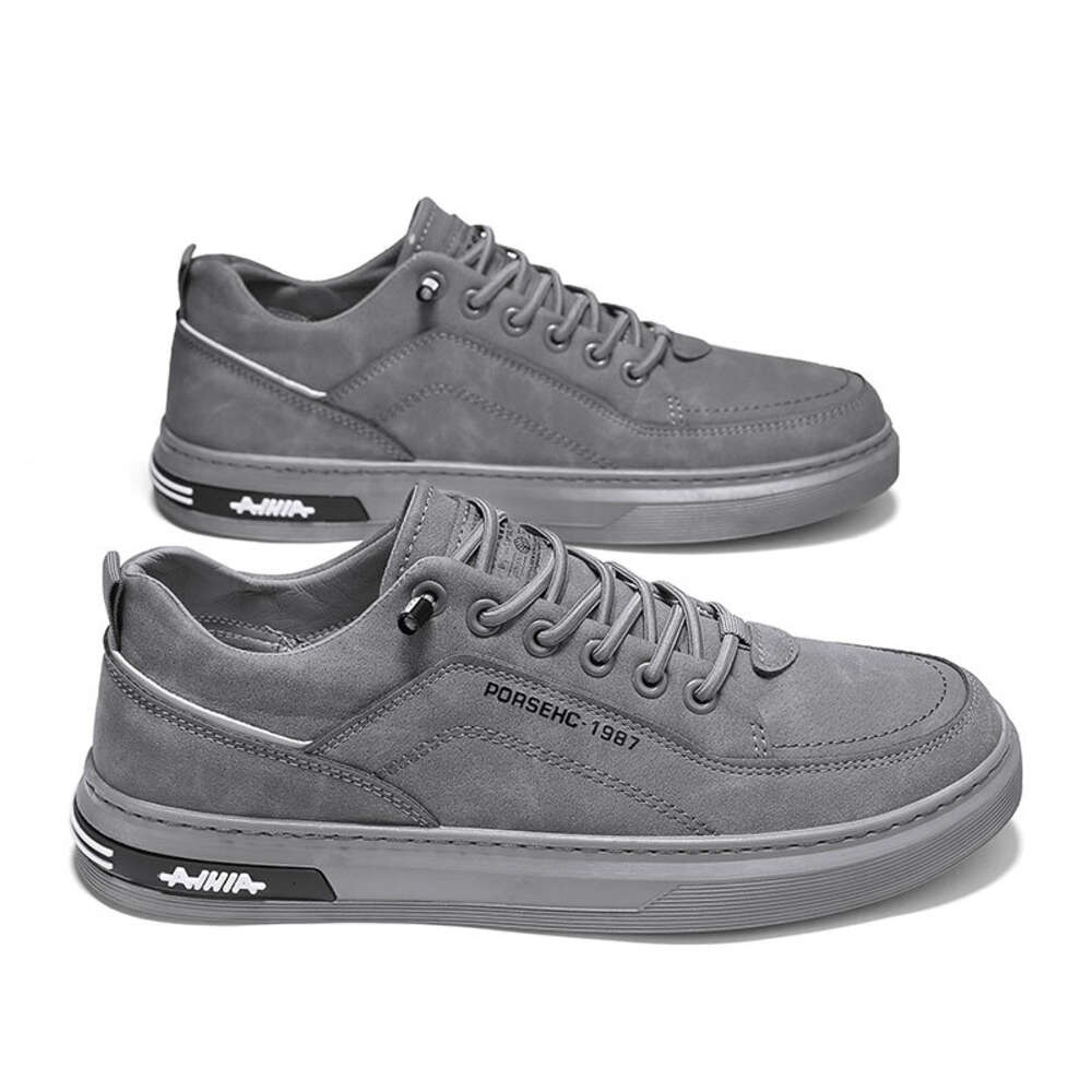 Men's 2024 White Trendy All-Match Low Top Sneakers Non-Slip Lightweight Breathable Athletic Gym Tennis Walking Shoes