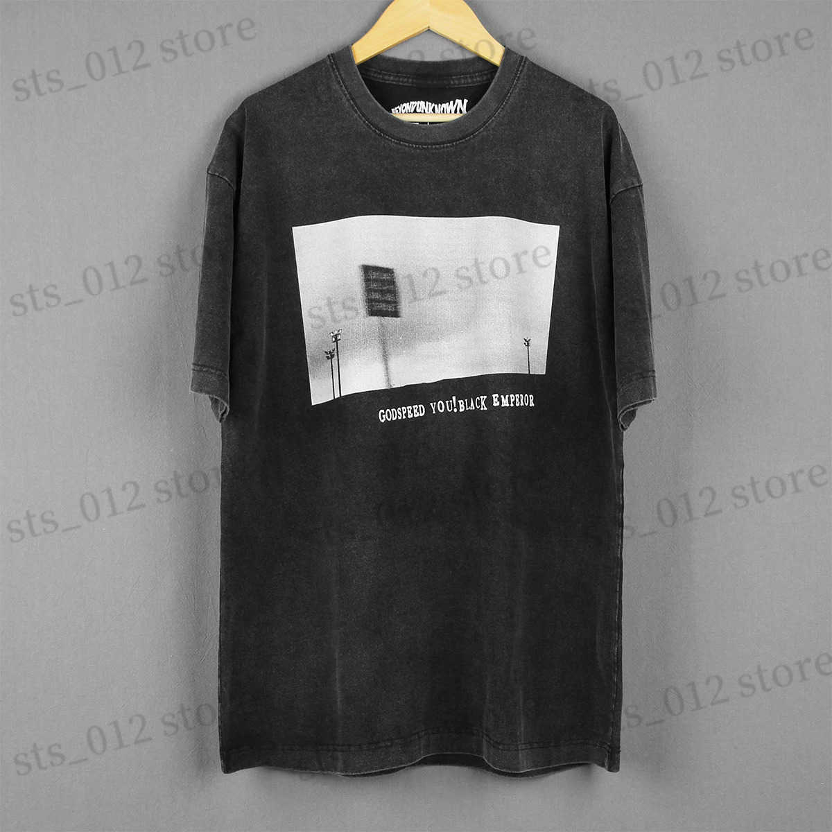 Men's T-Shirts Godspeed You Black Emperor T-Shirt Post Rock Sigur Ros Men Washed Long Sleeves Mens Clothing Short Sleeve Cotton Tee T240613