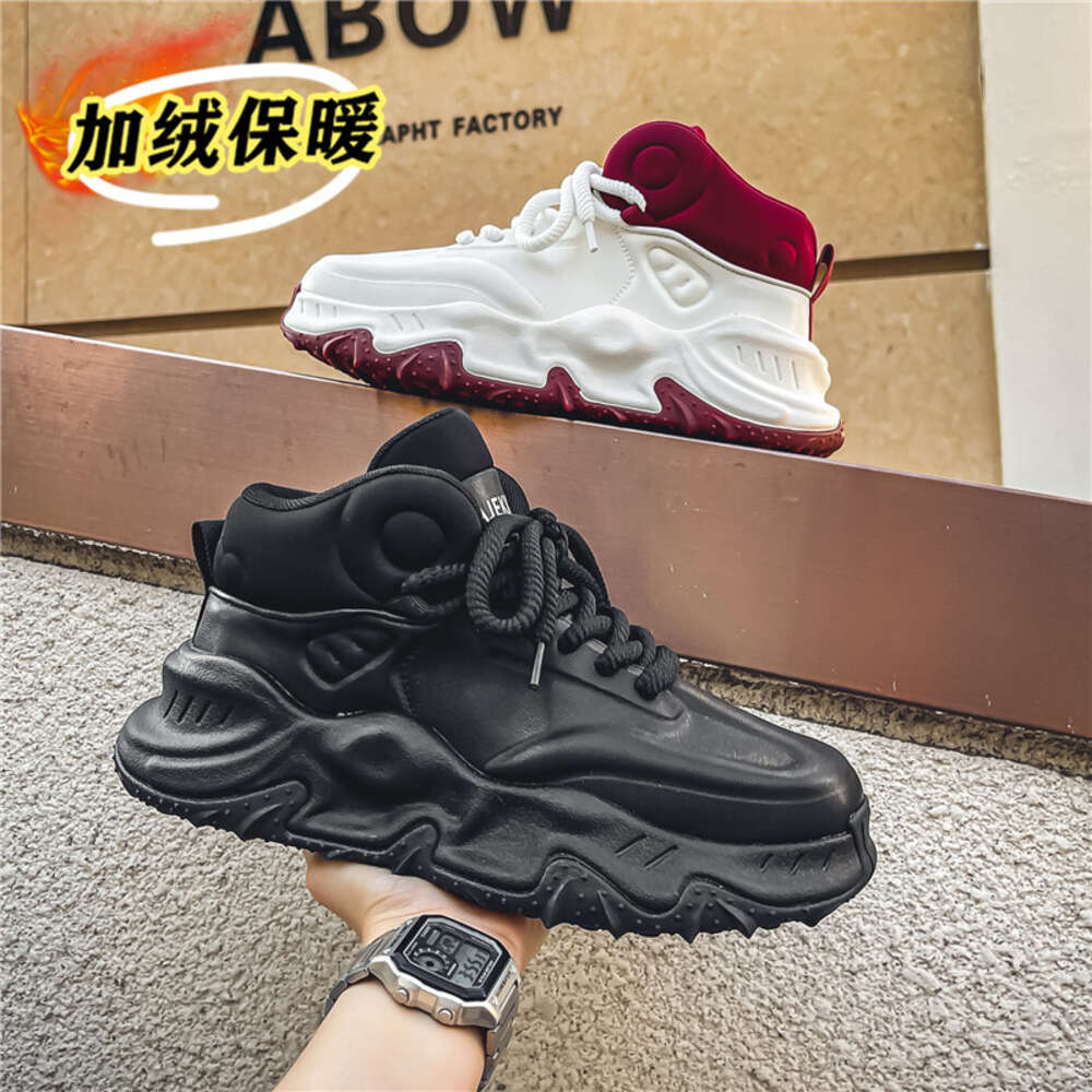 193 Special offer store autumn winter leather men's boots and cotton shoes