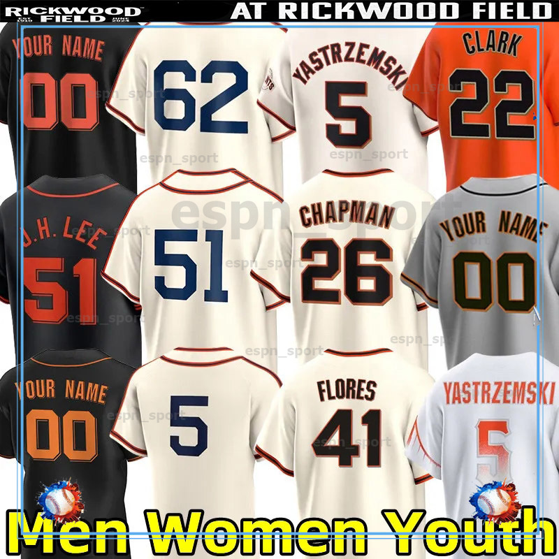 51 Jung Hoo Lee Giants 2024 Rickwood Throwback Jersey Matt Chapman Logan Webb Jorge Soler Patrick Bailey Camilo Doval Mike Yastrzemski Conforto LaMonte Wade Jr.