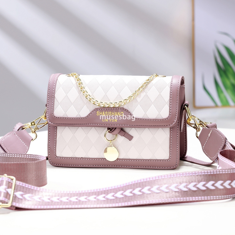 High quality women's designer multifunctional practical small bag high-end diamond grid small square bag fashionable and versatile single shoulde
