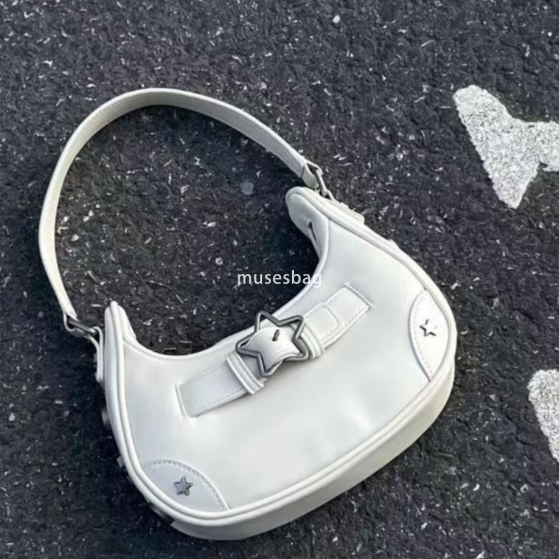 High quality five pointed star decorative handbag women's small bag mobile phone bag new high-end feeling autumn retro denim star girl shoulder b