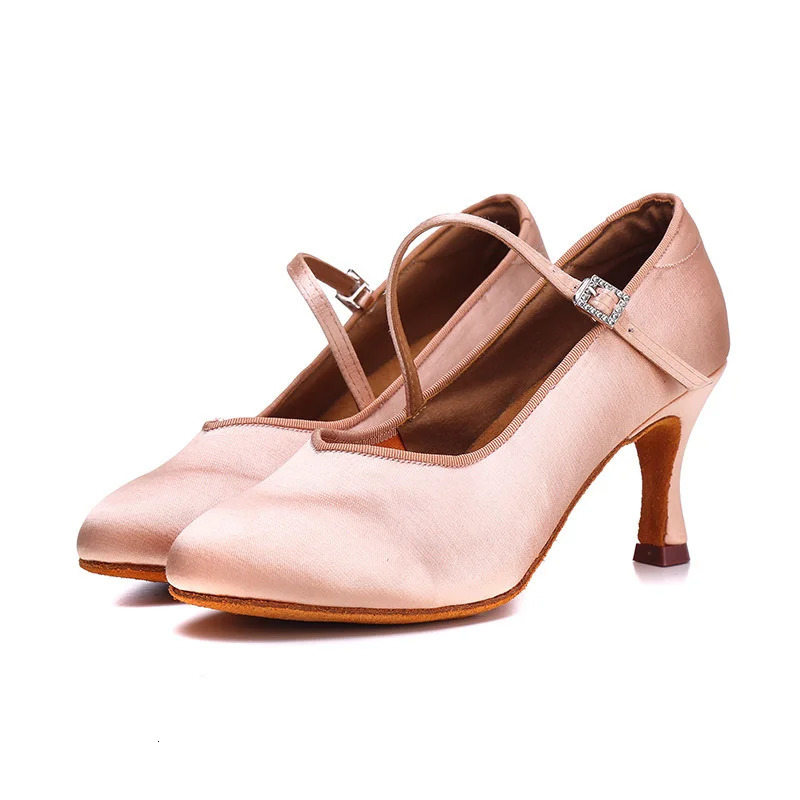 Adult High-heeled Modern Dancing Shoes Professional National Standard Dance Practice Shoes Women Waltz Dancing Shoes Flamenco 240614