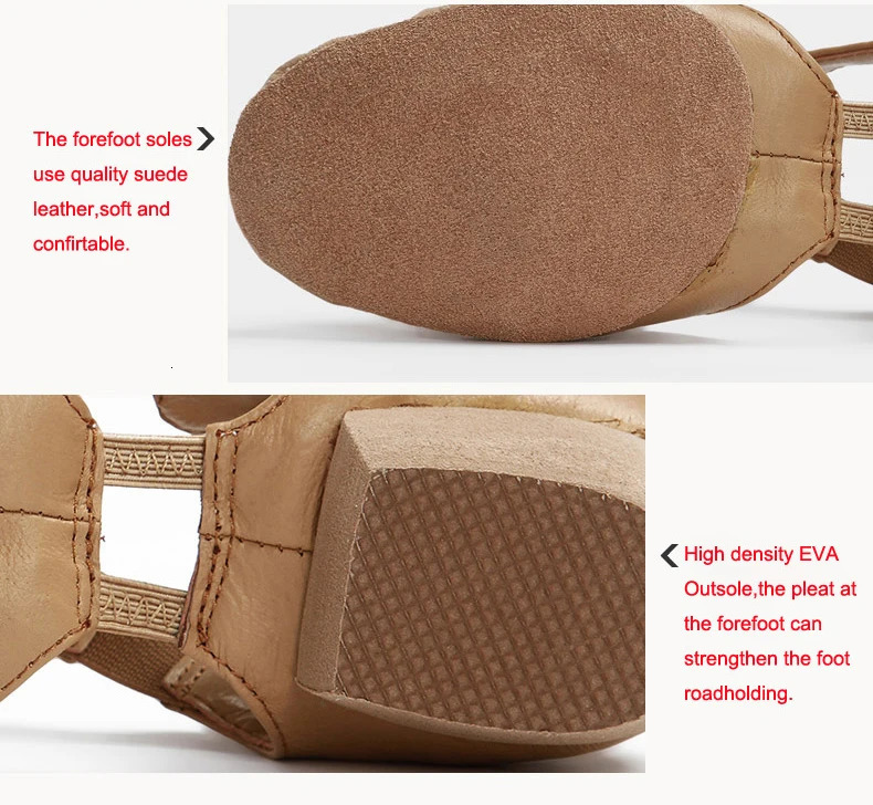 Natural leather elastic jazz ballet dance shoes female teacher dance sandals soft yoga gym sports shoes 240614