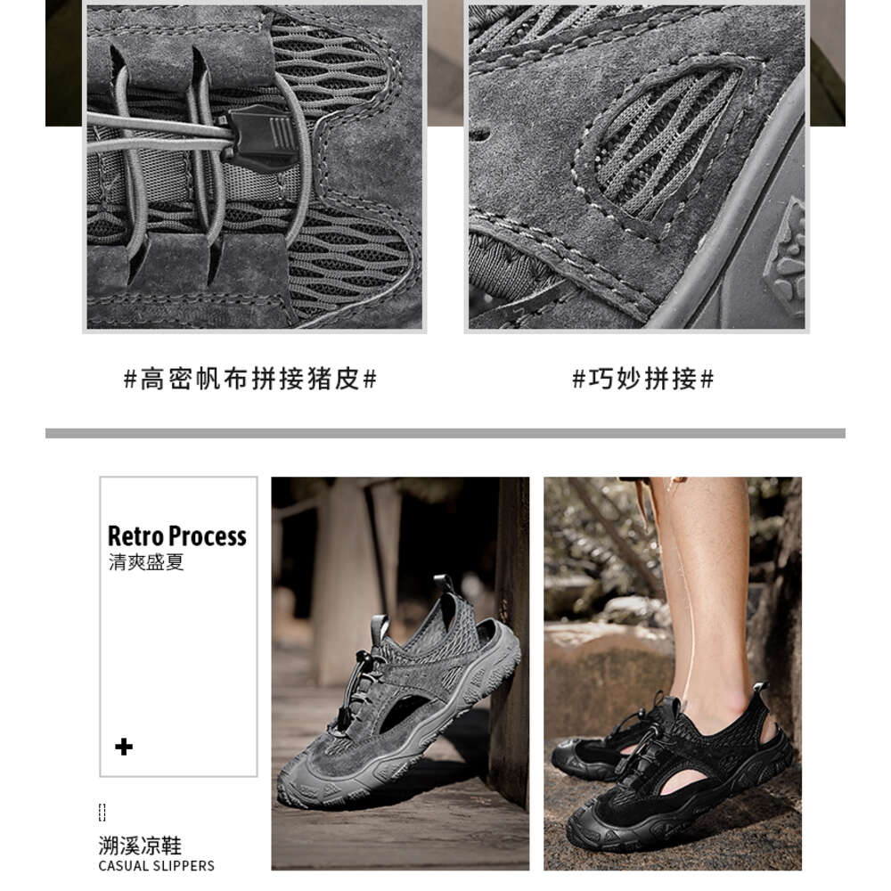 Taihao 8877 Large Outdoor Mountaineering Mesh Sandals 38-46