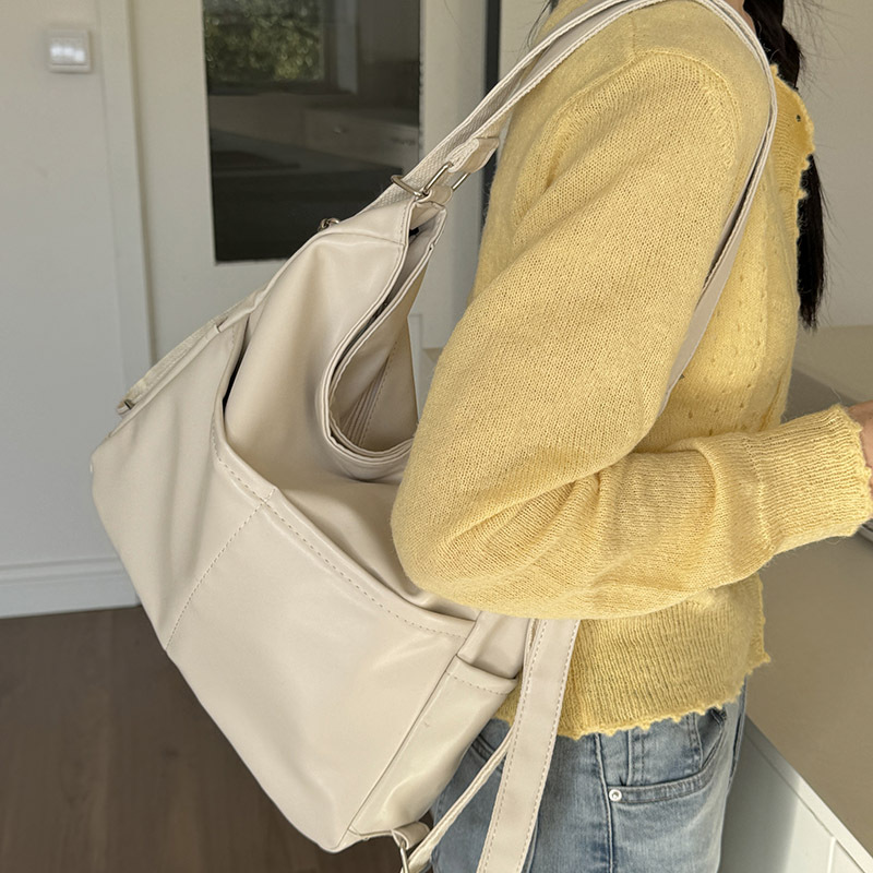 Soft leather bag women's large capacity three purpose backpack commuting tote bag multifunctional backpack diagonal crossing backpack