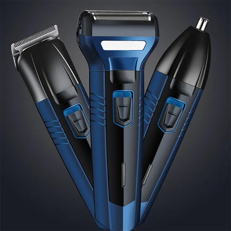 Professional Barber3 in 1 Shaver Nose Beard Shaver Trimmer Multi Functional Beard Shaving Machine Multi Purpose Razor Foe Men
