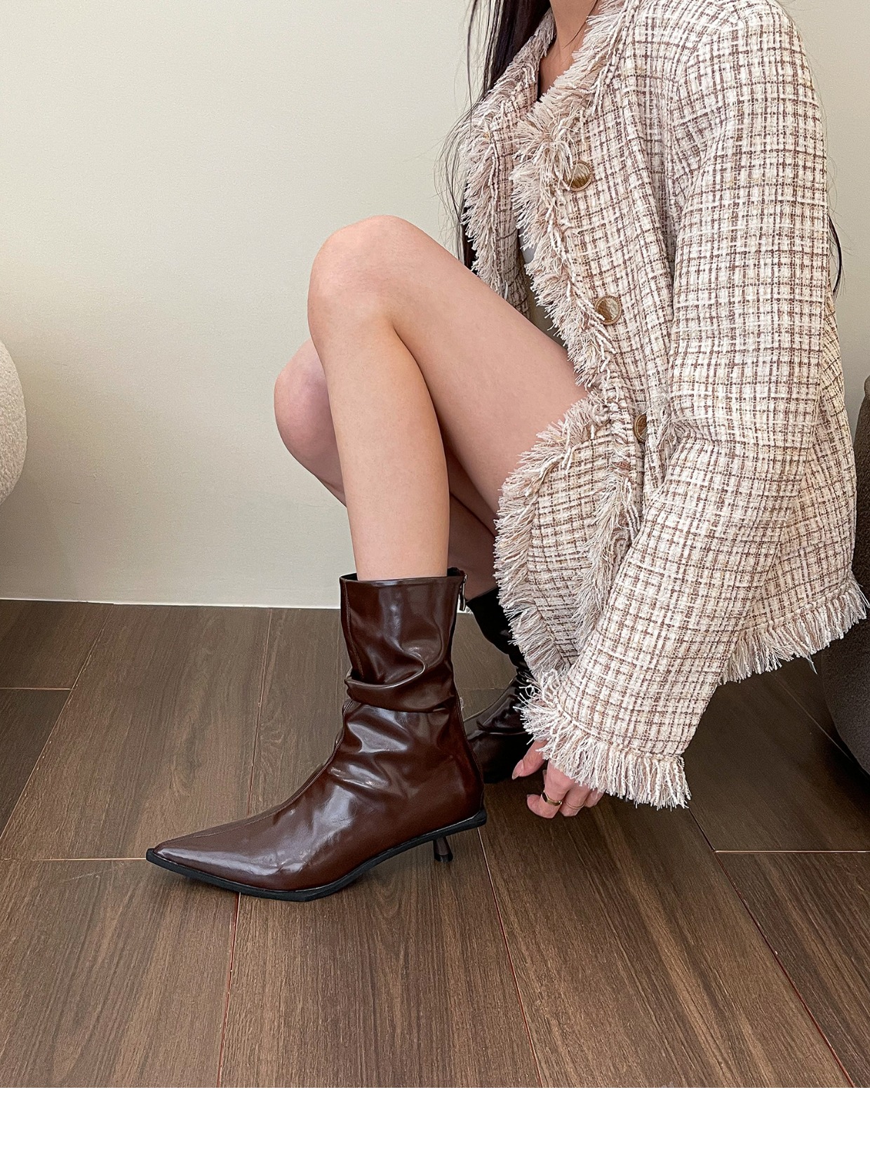 2024 Autumn Casual Boots for Women Cozy Minimalist Style Comfy Chunky Heels | Triple White