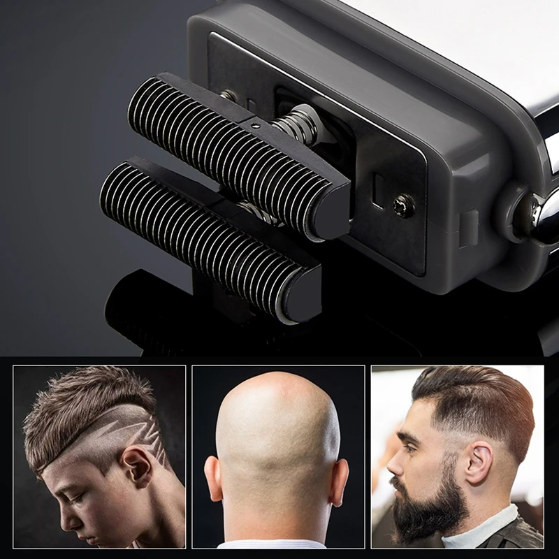 Cordless Metal Barber Shop Hair Shaver For Men Beard Electric Shaver Razor Fade Bald Head Shaving Machine Rechargeable
