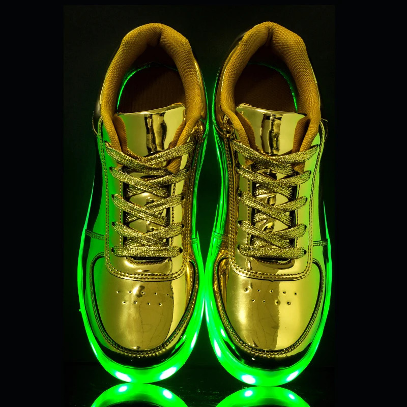 Adult Unisex Boys and Girls Luminous Sports Shoes USB Charging Boys LED Colorful Luminous Shoes Girls Shoes 240614