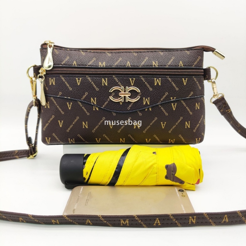 Designer Women's High end Elegant New Trendy Fashionable Diagonal Straddle Bag Middle aged Retro Multi functional Use Mom to Buy Vegetables Zero 