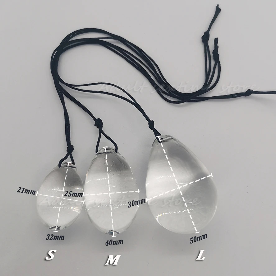 6-size large glass anal ball anal ball anal butt plug expander for men female masseur vaginal ball egg anal ball massage machine 240531