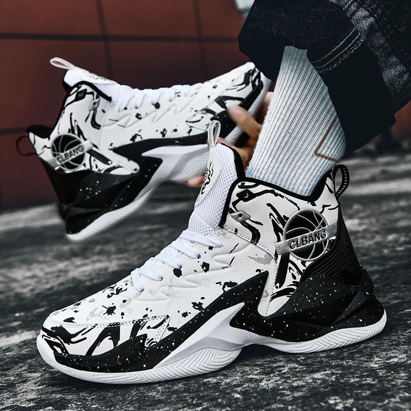 New basketball shoes for men summer teenagers students free shipping sports shoes outdoor leisure running shoes fashionable and versatile breathable