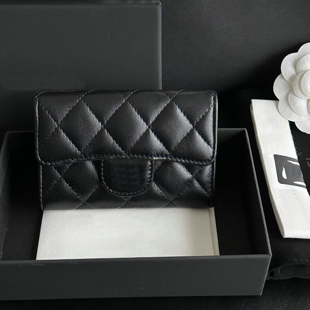 10A designer wallet women luxury CC wallets Cards Holder Coin Purse Caviar Flap Small Wallet Clutch lambskin quilted card holder original quality designerpurse