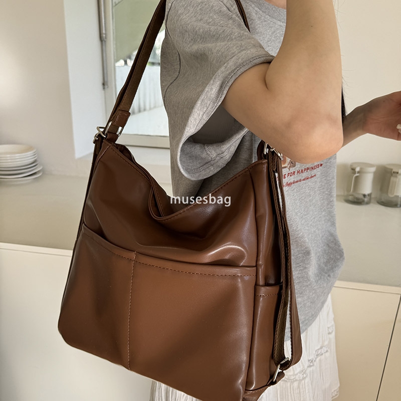 Soft leather bag women's large capacity three purpose backpack commuting tote bag multifunctional backpack diagonal crossing backpack