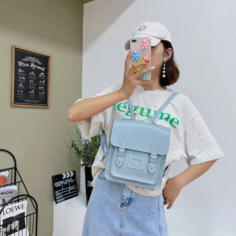 Free Shipping Backpack DIY Handmade Women 's Shoulder Crossbody Bags Hit Color Ladies PU Brand Designer Handbags Handbag Sling Designer Bag Luxur