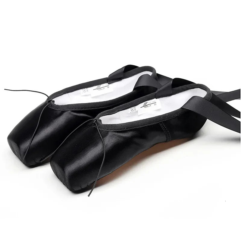 Point Shoes Dance Ballet Super Satin Sole Hard Leather Sole Professional Pointe Shoes Womens 240614