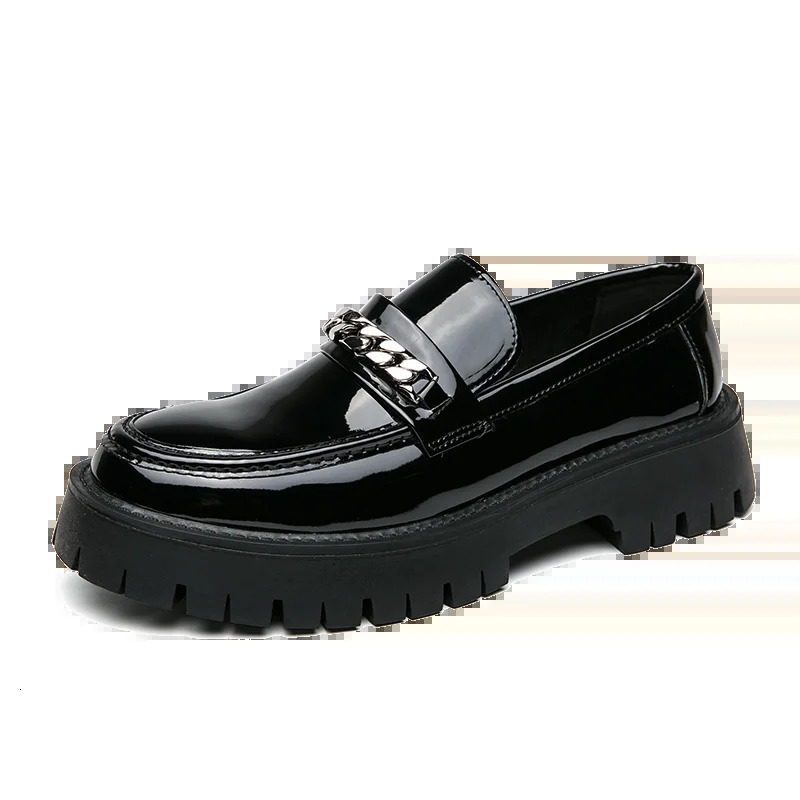 New Leather Men Casual Shoes Fashion Thick Bottom Loafers Classic Slip-on High Quality Business Oxford Shoes Mocassins 240614