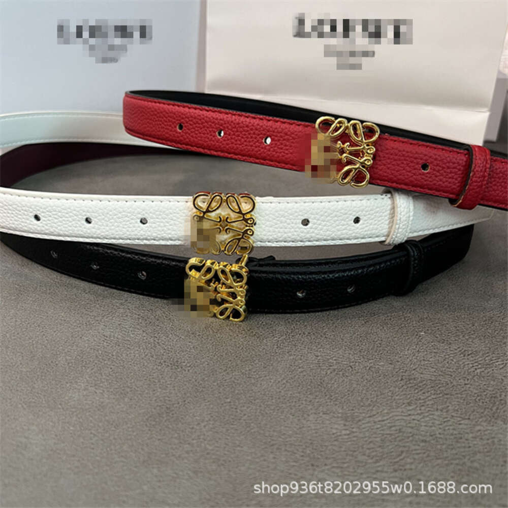 New female net red L home smooth buckle small lychee pattern personalized girls live broadcast decoration belt